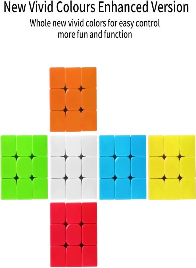 D ETERNAL Cube 3x3 High Speed Stickerless Magic Puzzle & Cube 3 by 3 Lube Oil Lubricant Combo Set (3x3+Lube) - Image 5